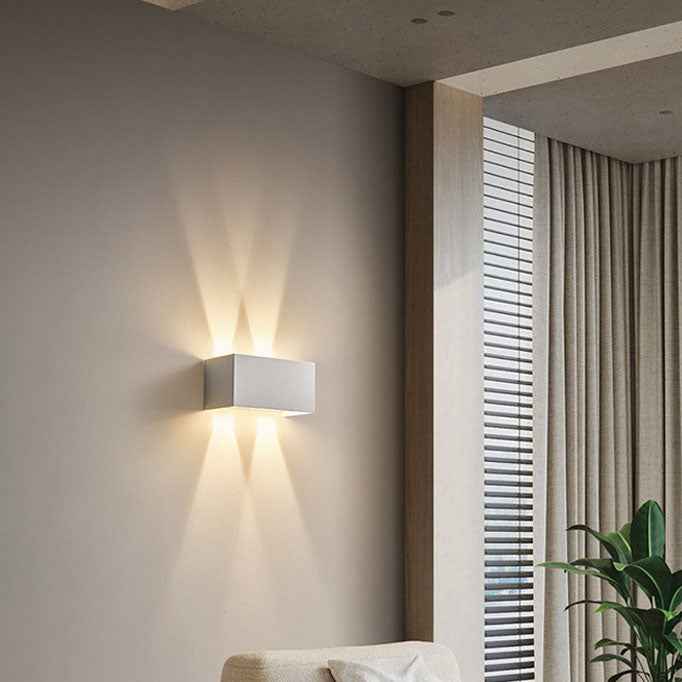 Adjustable Square Flat LED Wall Sconce Lamp in Nordic Minimalist Aluminum Design