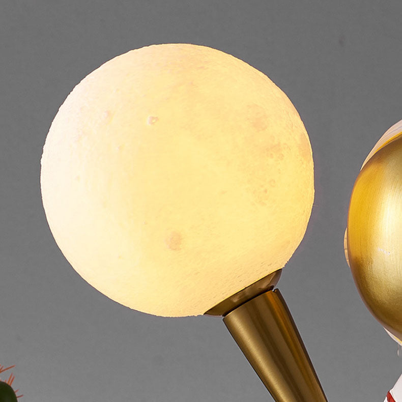 Modern Cartoon Astronaut Wall Sconce Lamp – 1-Light Resin & ABS Design for Bedroom