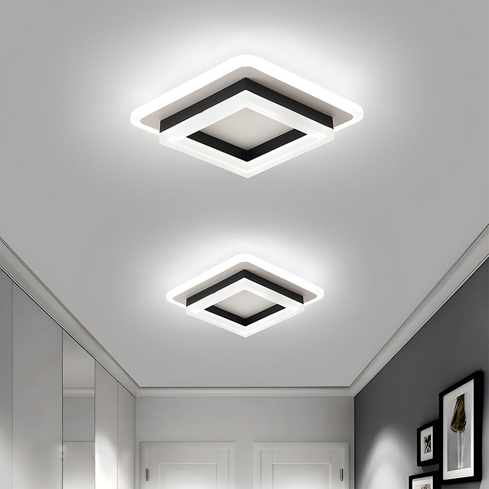 Bela Square LED Ceiling Light | Modern Flush Mount, 24W Energy Efficient