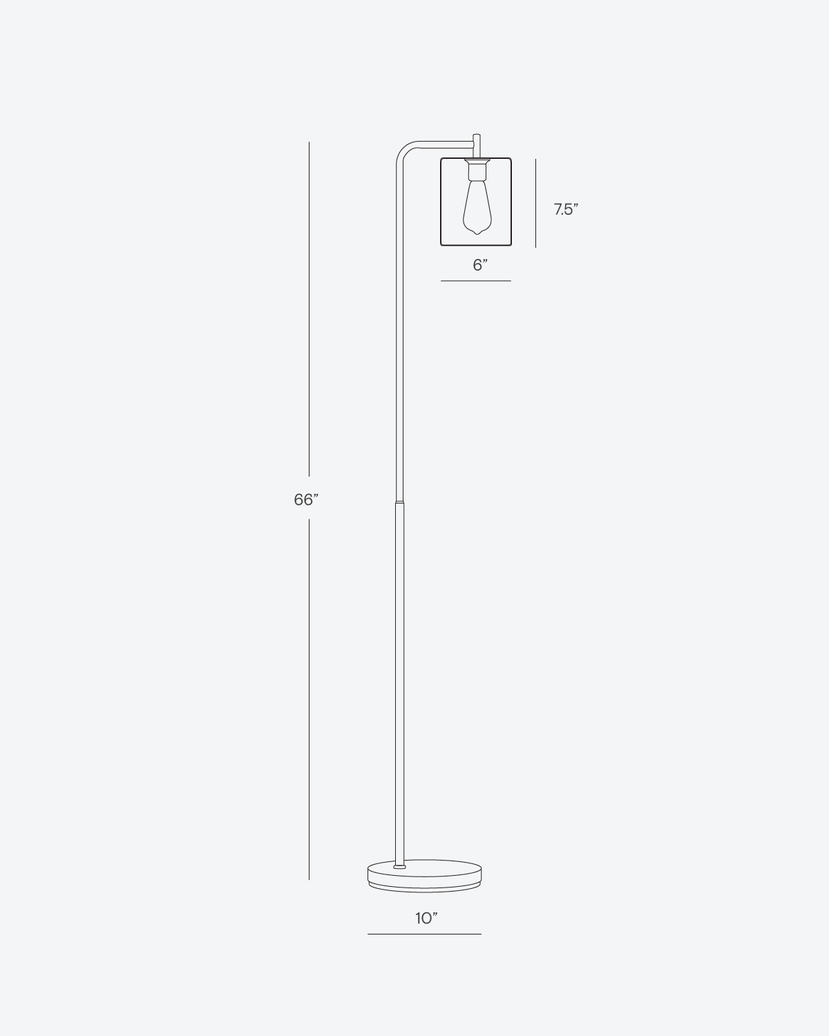 Elara Floor Lamp | Modern LED, Brass Finish