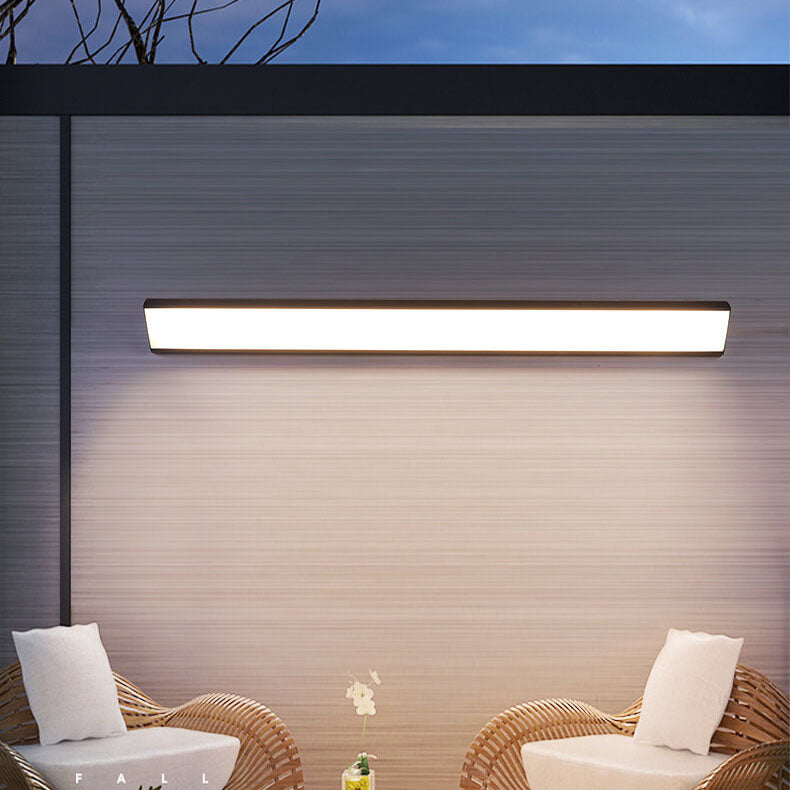 Contemporary Minimalist Waterproof LED Wall Sconce Lamp in Aluminum and Acrylic for Indoor/Outdoor Use
