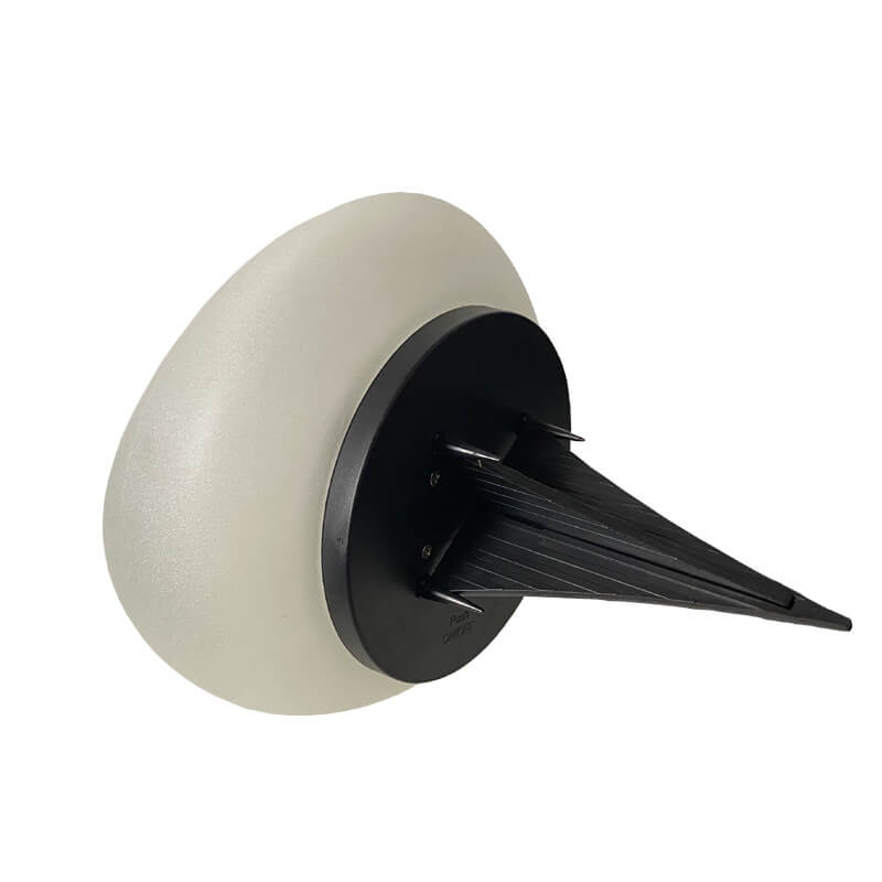 LED Outdoor Landscape Light - Solar Pebble with Sandblasted Glass Design