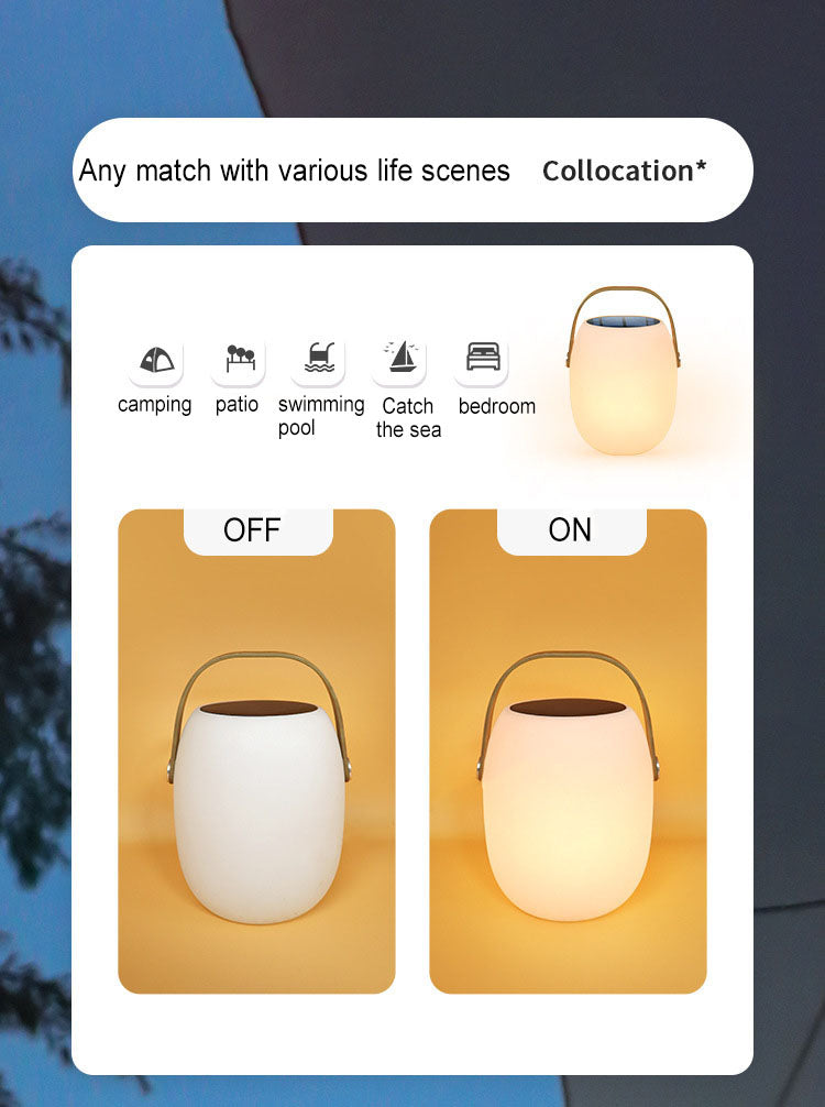 Waterproof Solar-Powered Portable LED Basket Light for Outdoor Decor