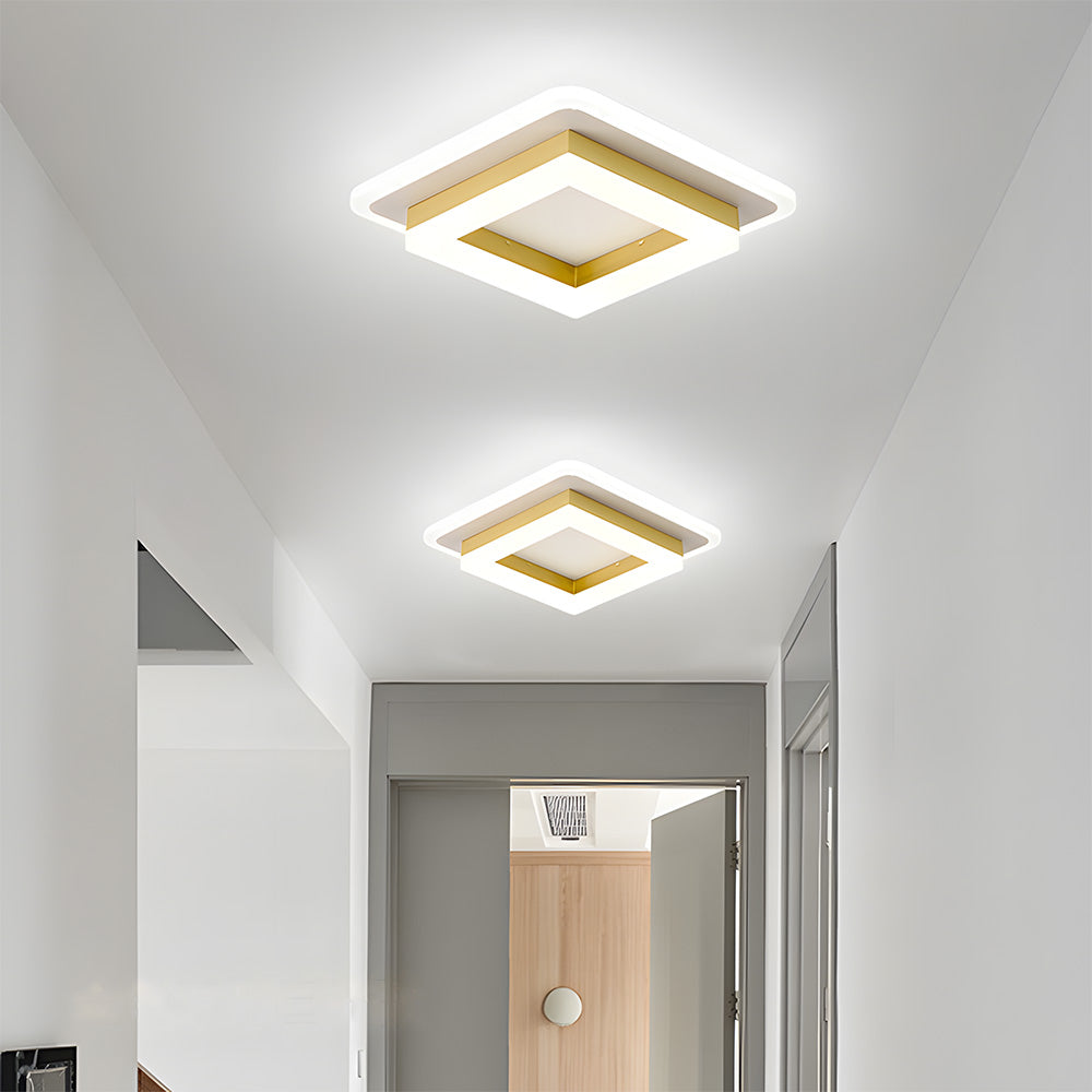 Bela Square LED Ceiling Light | Modern Flush Mount, 24W Energy Efficient