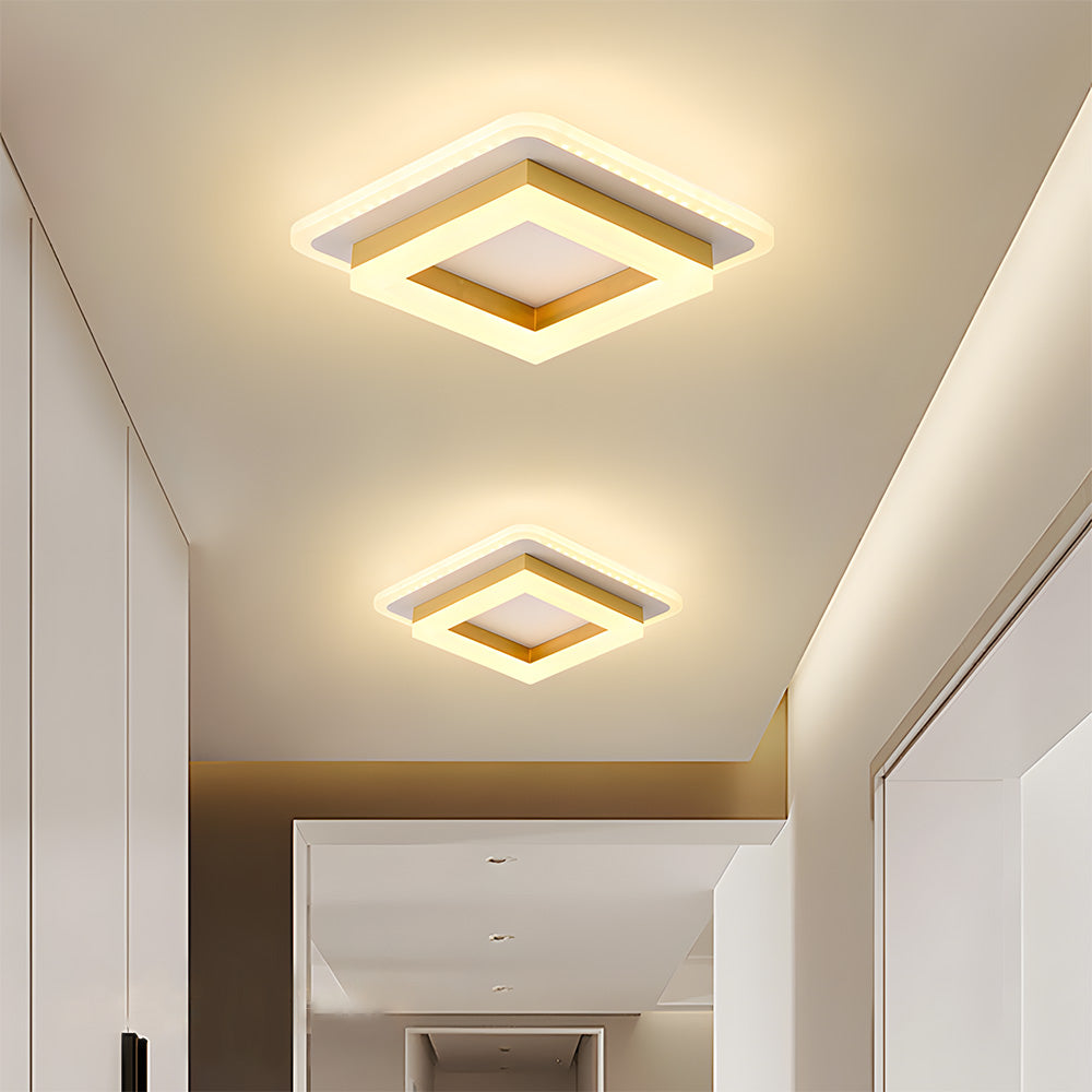 Bela Square LED Ceiling Light | Modern Flush Mount, 24W Energy Efficient
