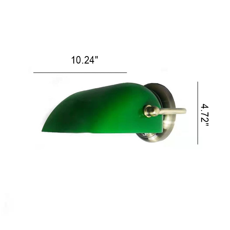 Retro Glass and Iron Round 1-Light Zipper Wall Sconce