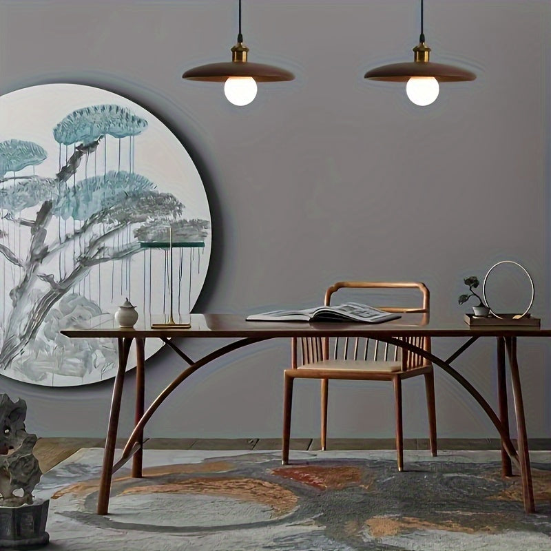 Boreal Pendant Light | Solid Wood, Adjustable Height