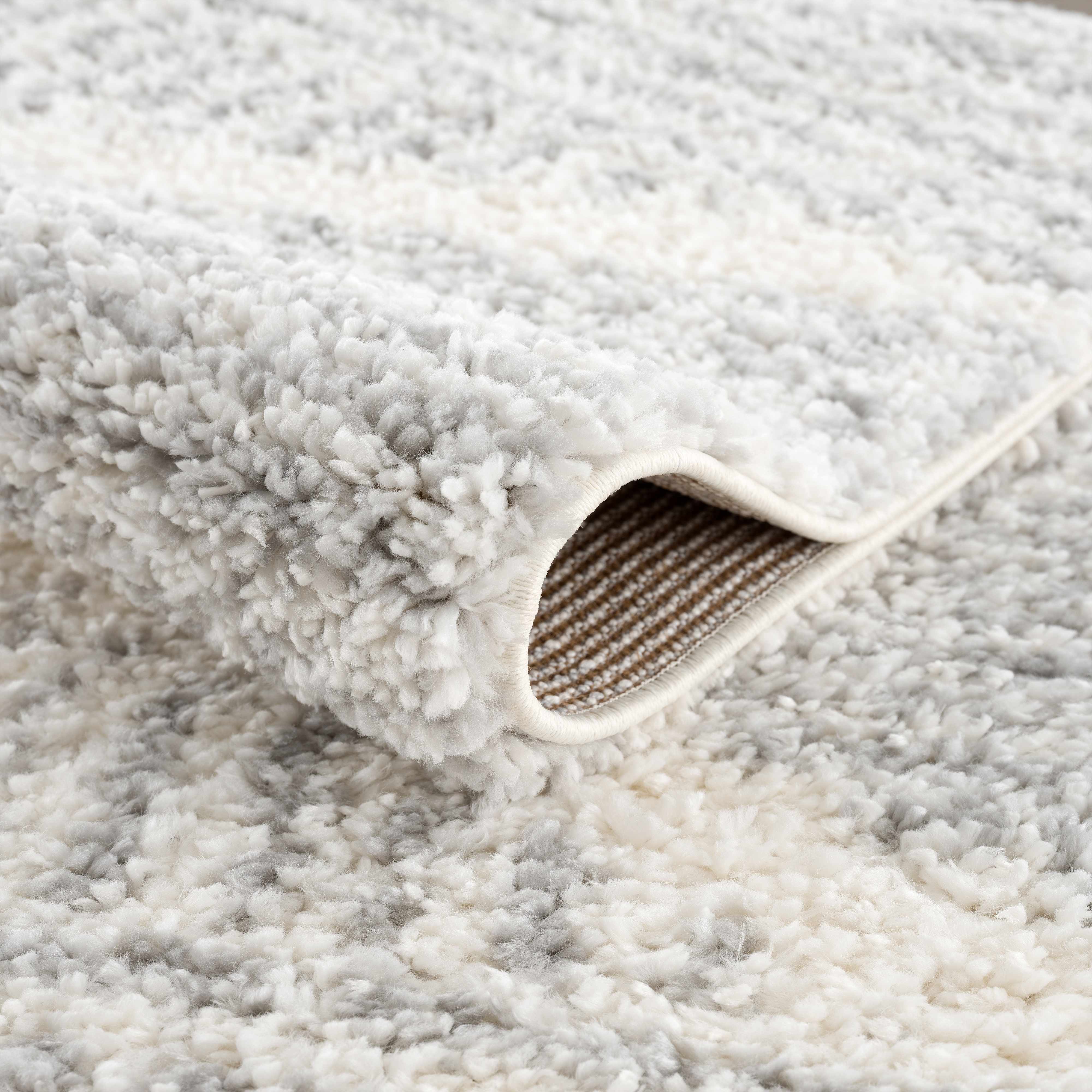 Gala Plush Area Rug  Machine Woven, 100% Polypropylene, Gray