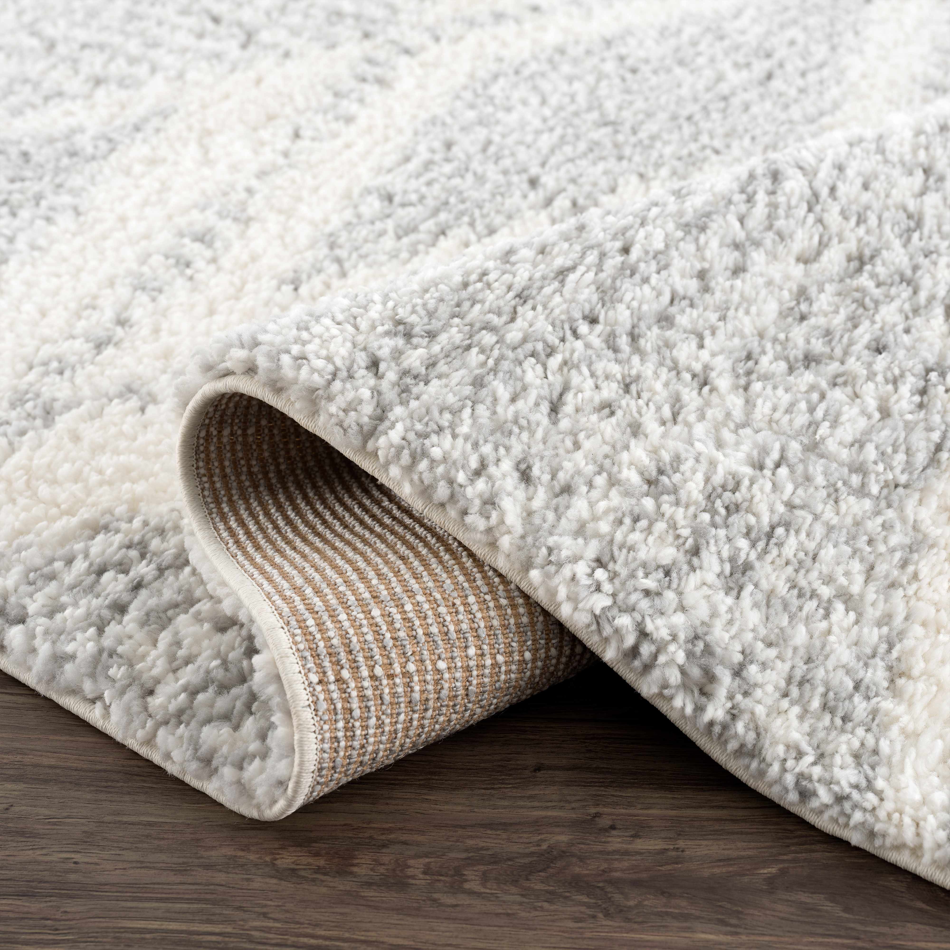 Gala Plush Area Rug  Machine Woven, 100% Polypropylene, Gray