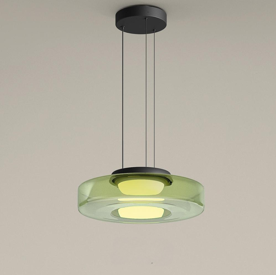 Bela Glass Pendant Lamp | Bauhaus Style, Adjustable Hanging Design