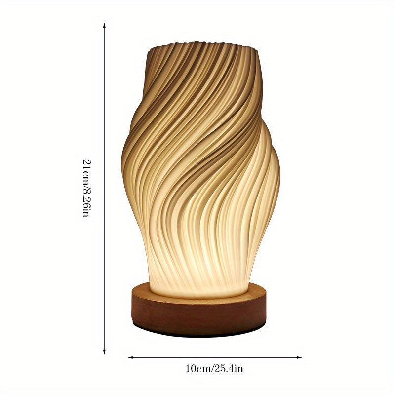Bela LED Swirl Table Lamp | Dimmable, Modern Minimalist Design
