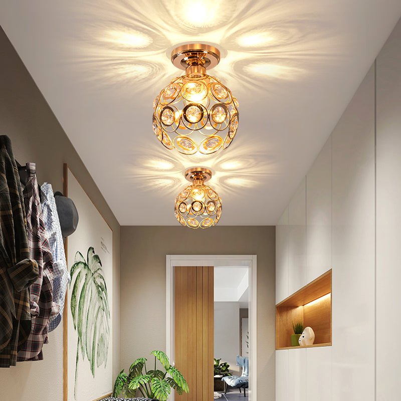 Bela Ceiling Lamp | Compact Crystal Light Pattern