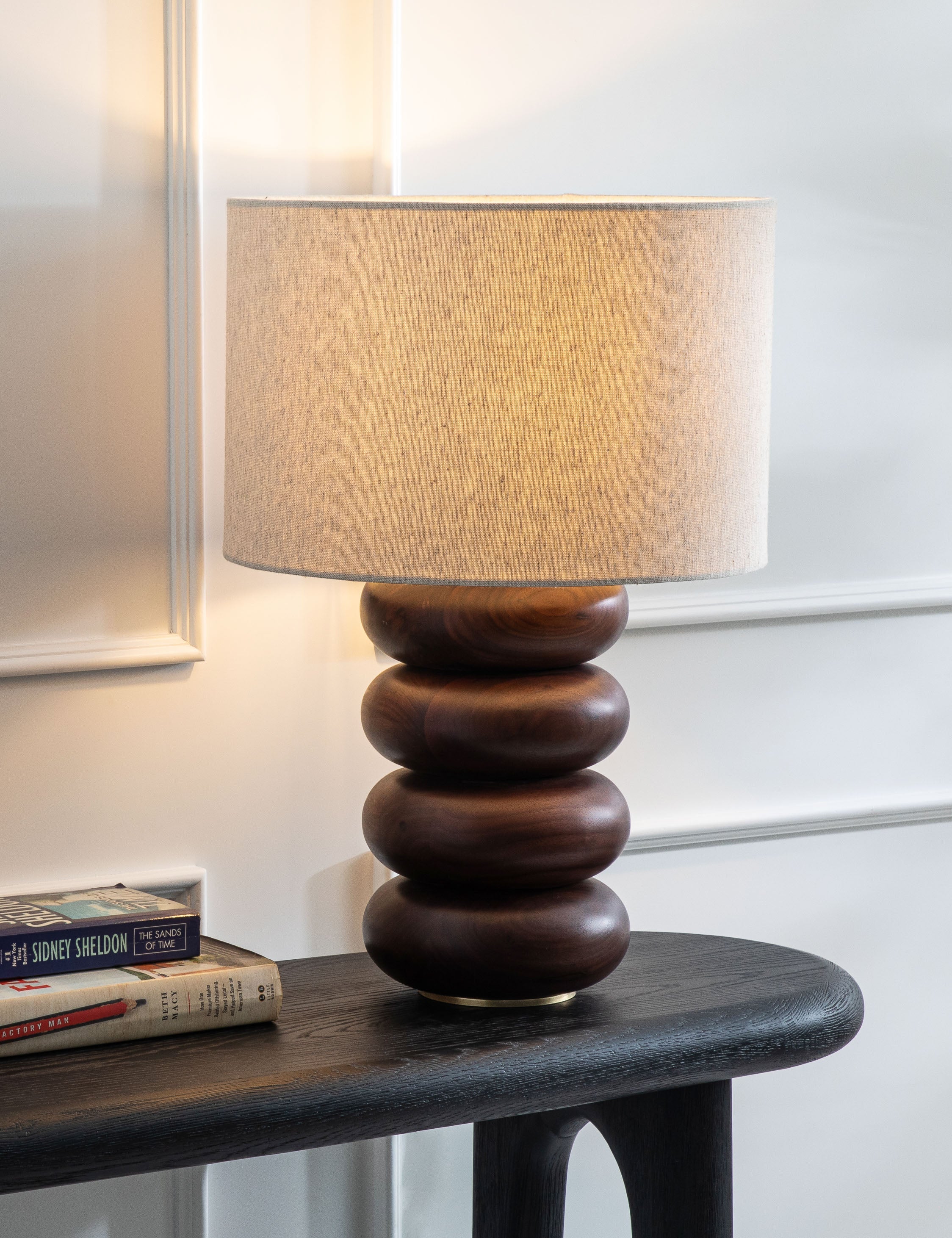 Luma Table Lamp | Sculptural Base, Dimmer Switch