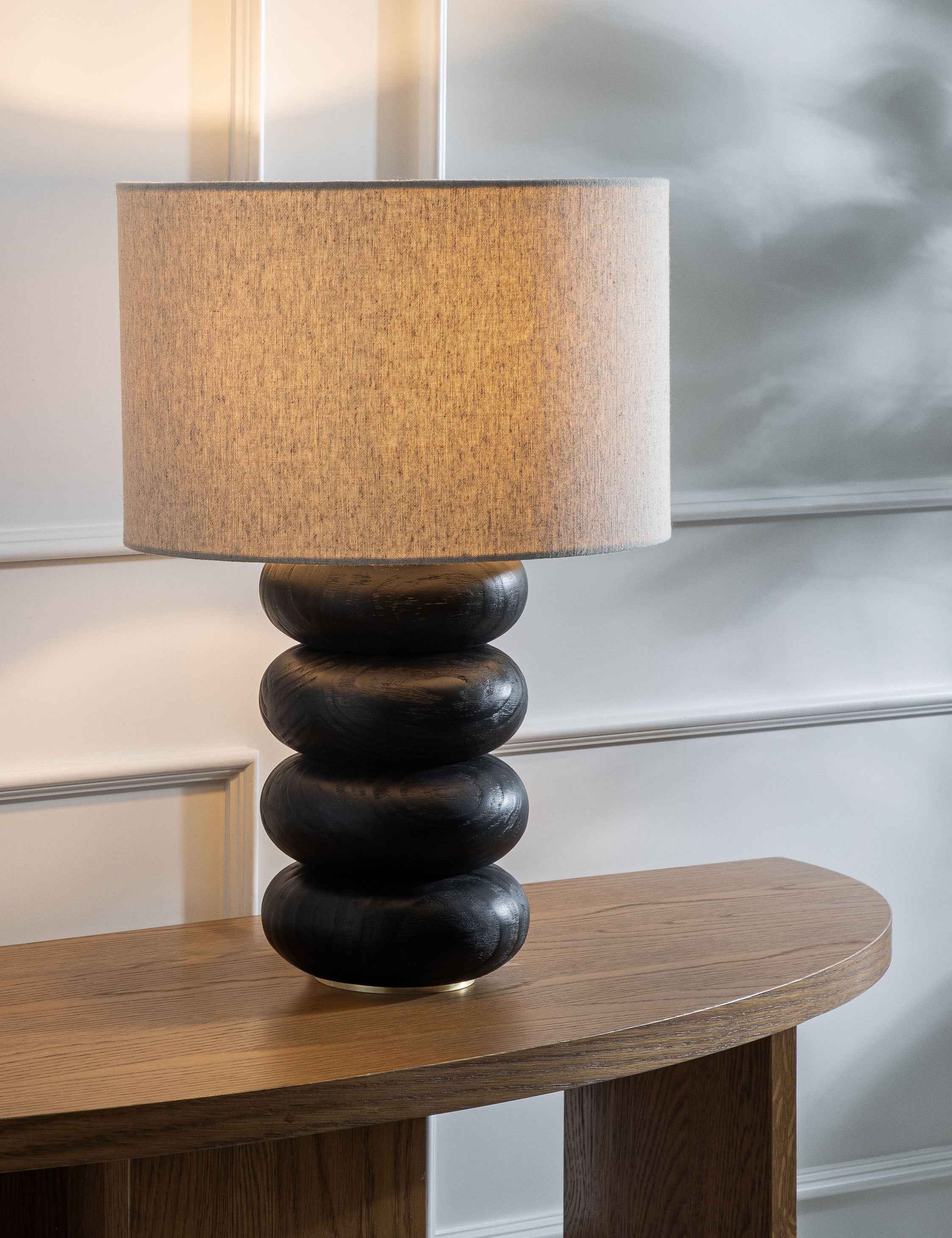Luma Table Lamp | Sculptural Base, Dimmer Switch