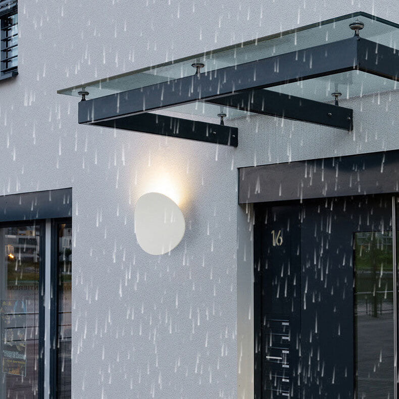 Modern Minimalist Round LED Wall Sconce for Indoor and Outdoor Use