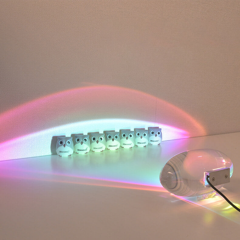 Artistic Crystal Projection Angel Eye LED Desk Lamp