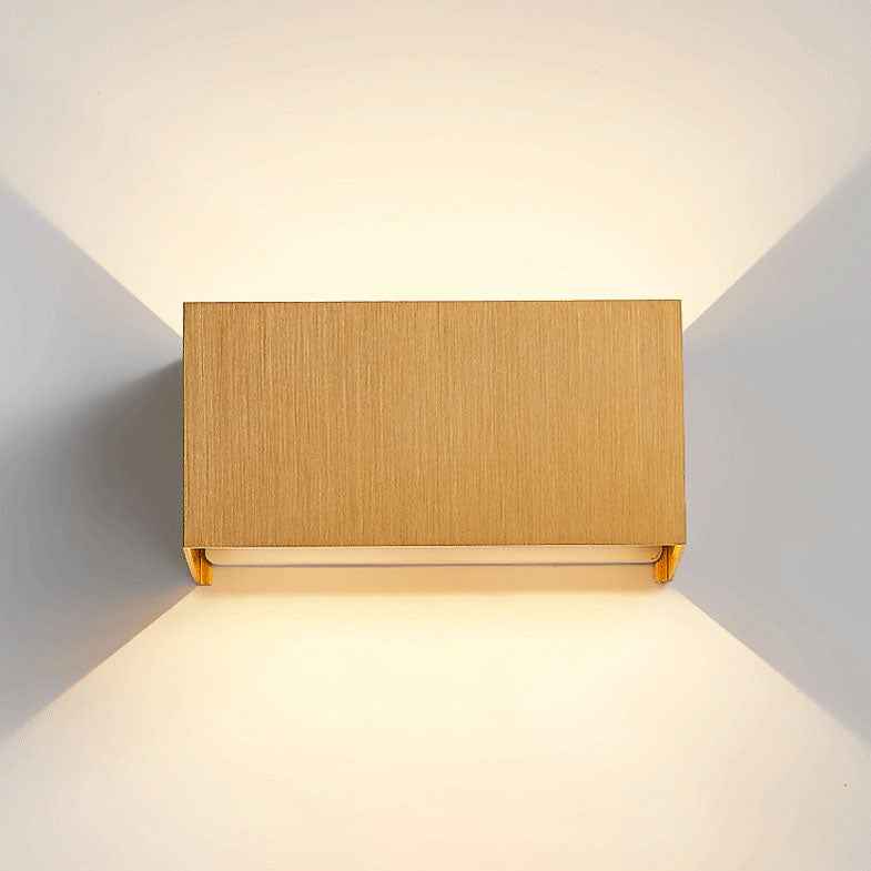 Adjustable Square Flat LED Wall Sconce Lamp in Nordic Minimalist Aluminum Design