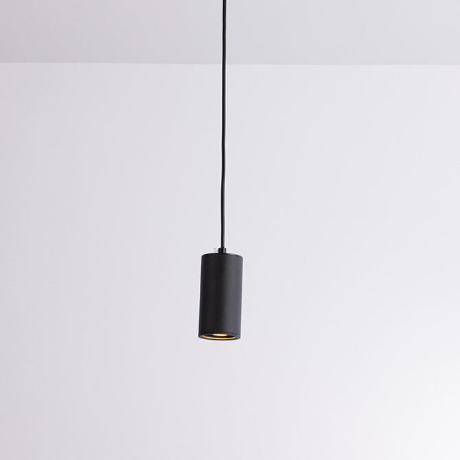 Nordic Minimalist Iron Mini Pendant Light - 1-Light Column Design