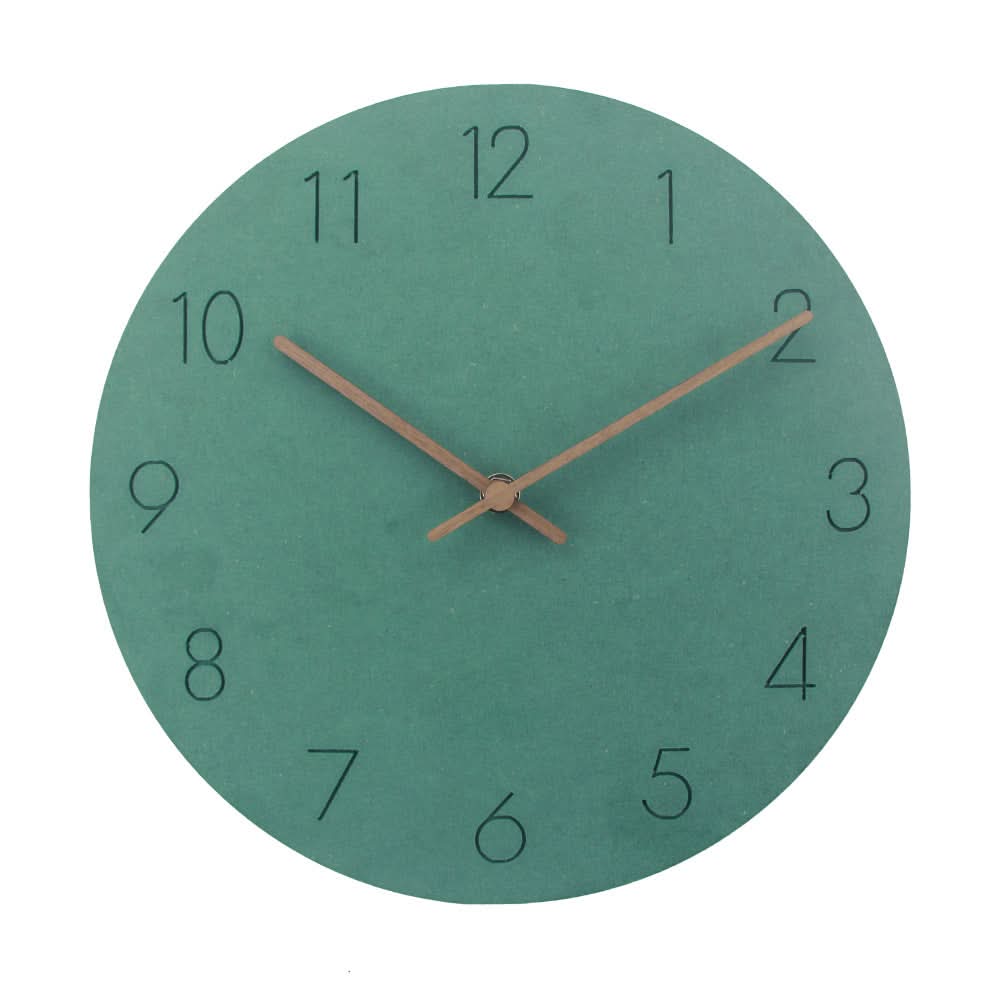Bela Wall Clock | Silent Sweep Mechanism, Walnut Hands