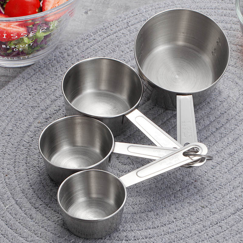 Mira Measuring Set | 8-Piece Stainless Steel, Nestable Design
