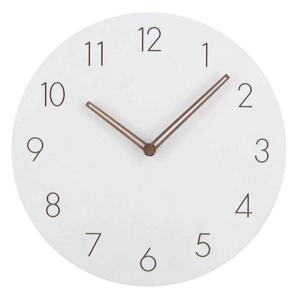 Bela Wall Clock | Silent Sweep Mechanism, Walnut Hands