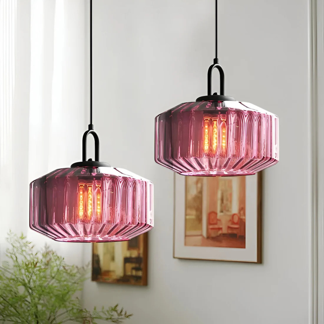Mireta Pendant Light | Hand-Blown Glass, Warm Ambient Glow