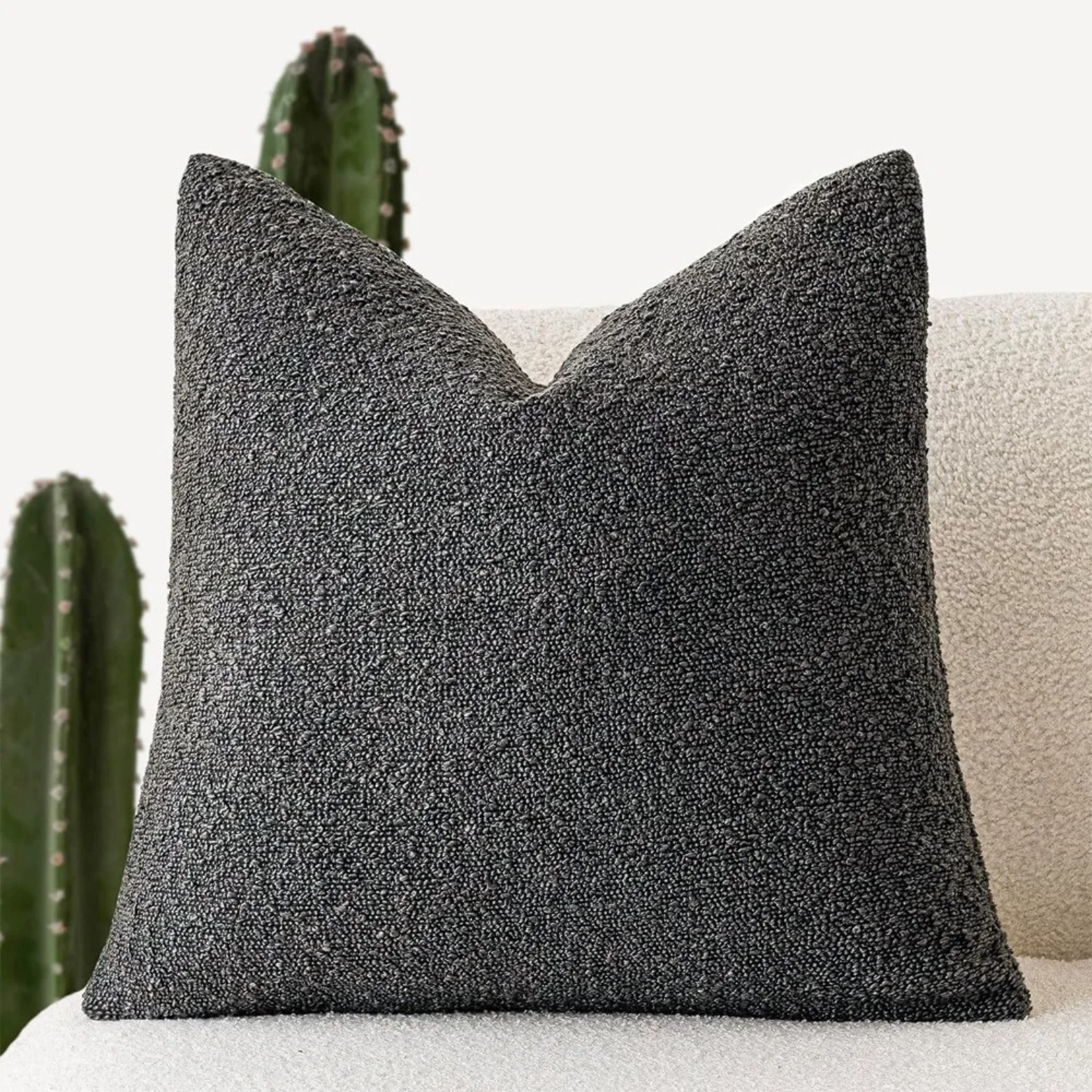 Bela Bouclé Kussenhoes | Elegant Design, 45x45 cm