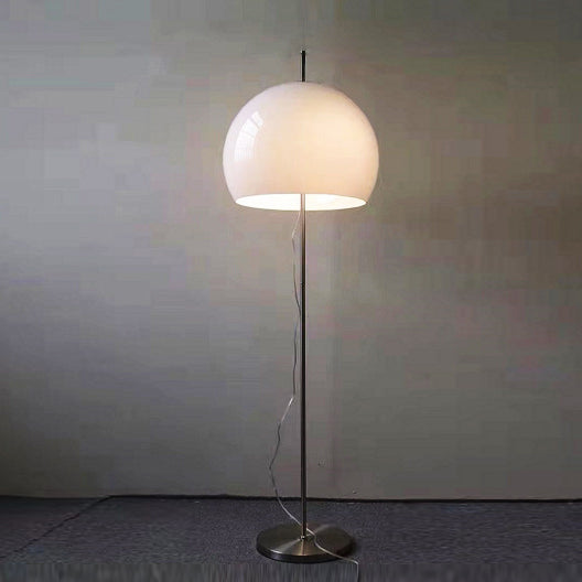 Modern Retro Mushroom Glass 2-Light Floor Lamp for Living Room