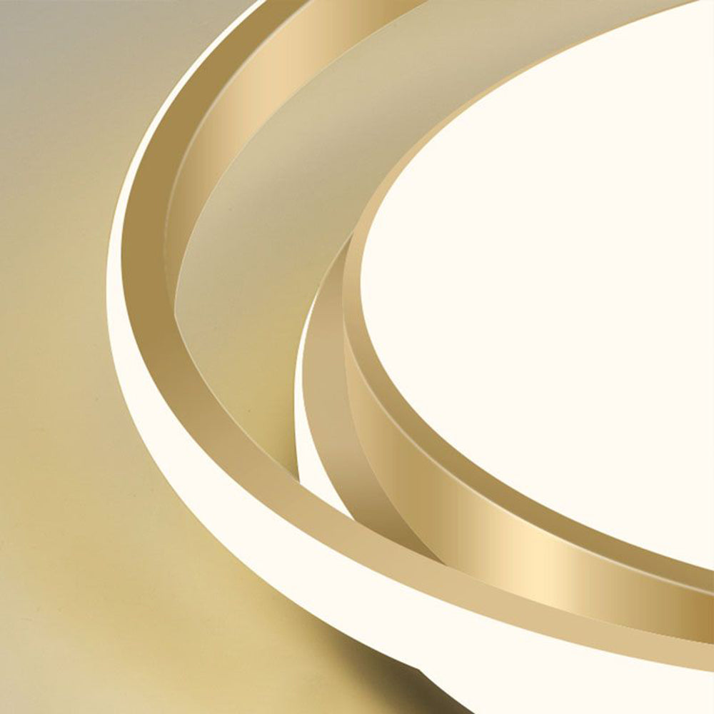 Bello LED Circle Ceiling Light | Modern Gold Flush Mount, Energy-Efficient