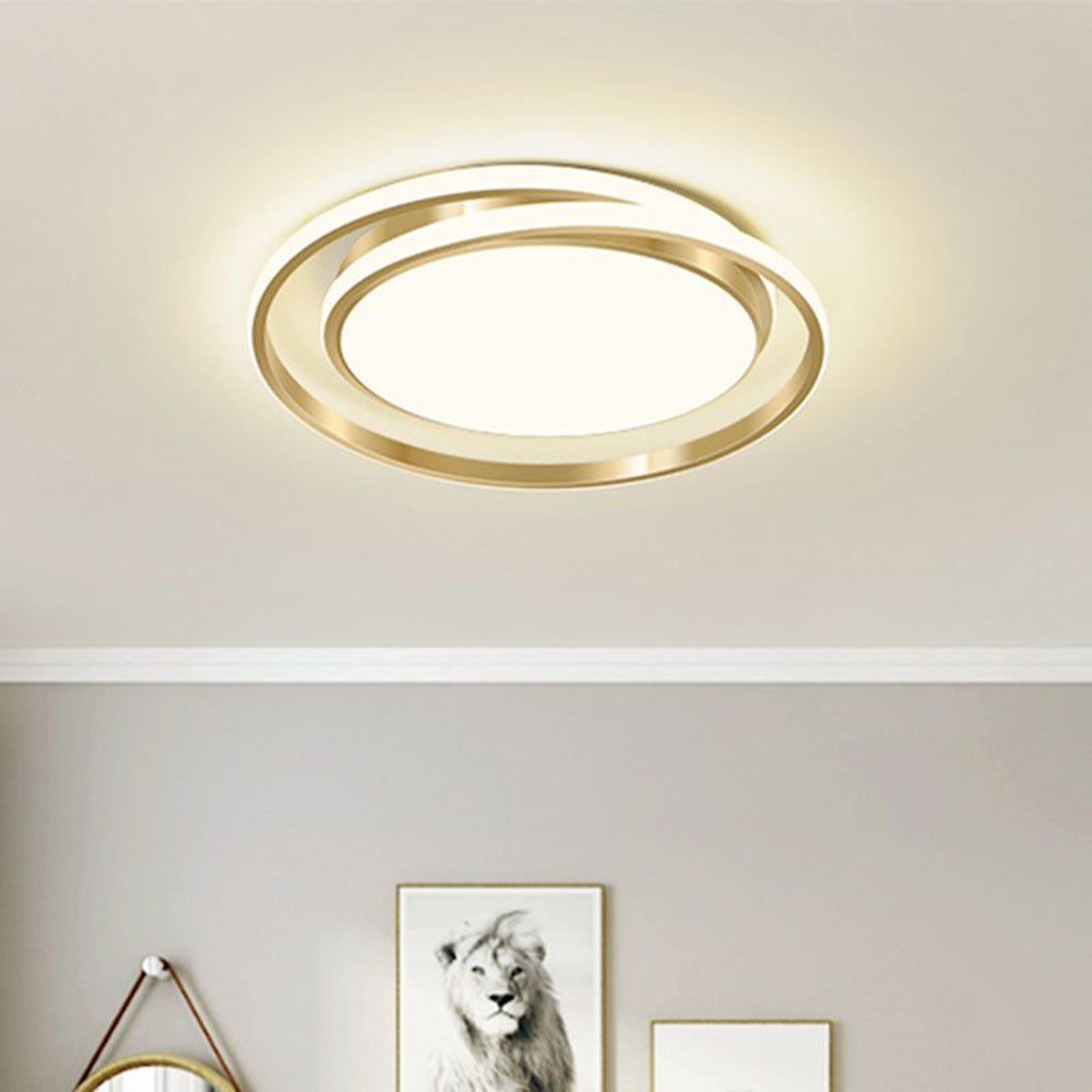 Bello LED Circle Ceiling Light | Modern Gold Flush Mount, Energy-Efficient