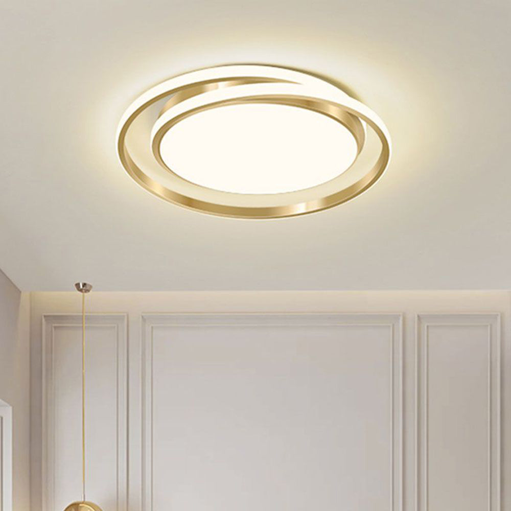 Bello LED Circle Ceiling Light | Modern Gold Flush Mount, Energy-Efficient