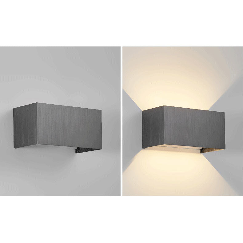 Adjustable Square Flat LED Wall Sconce Lamp in Nordic Minimalist Aluminum Design