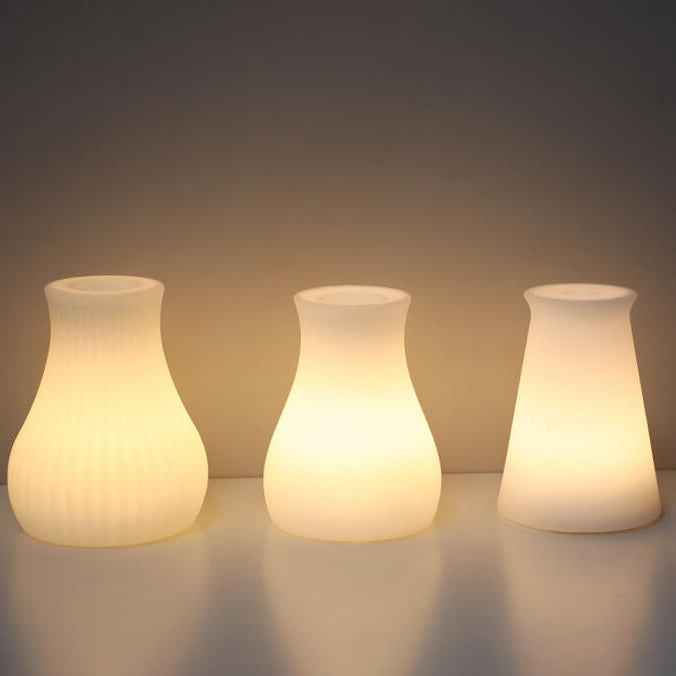 Artistic Geometric Battery-Powered Remote Control Night Light Table Lamp
