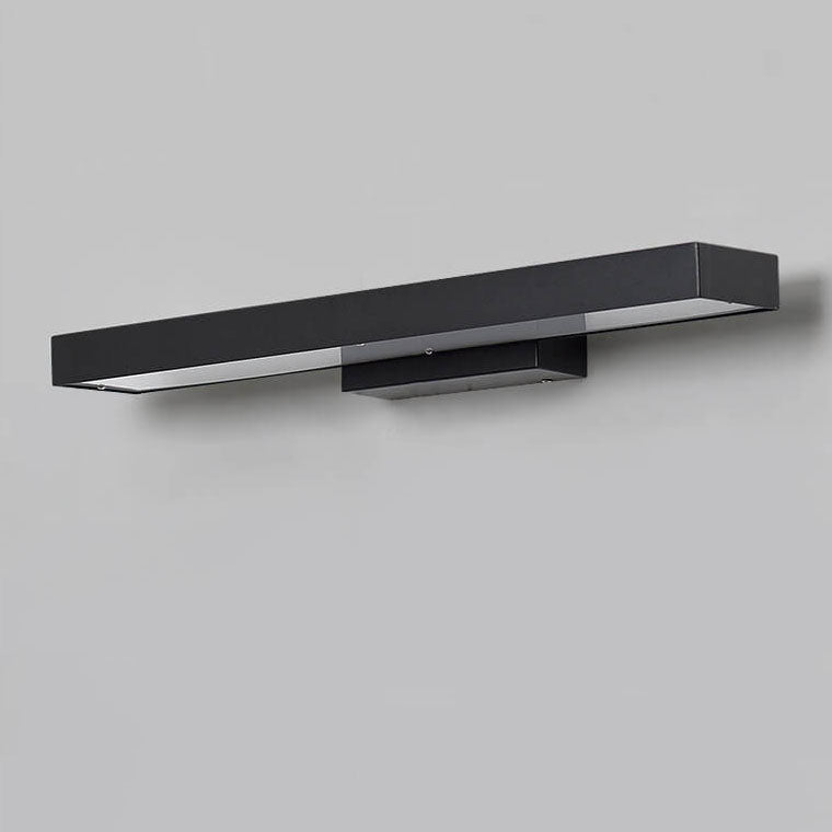 Contemporary Minimalist Rectangular Flat LED Outdoor Wall Sconce with Sensor - Waterproof