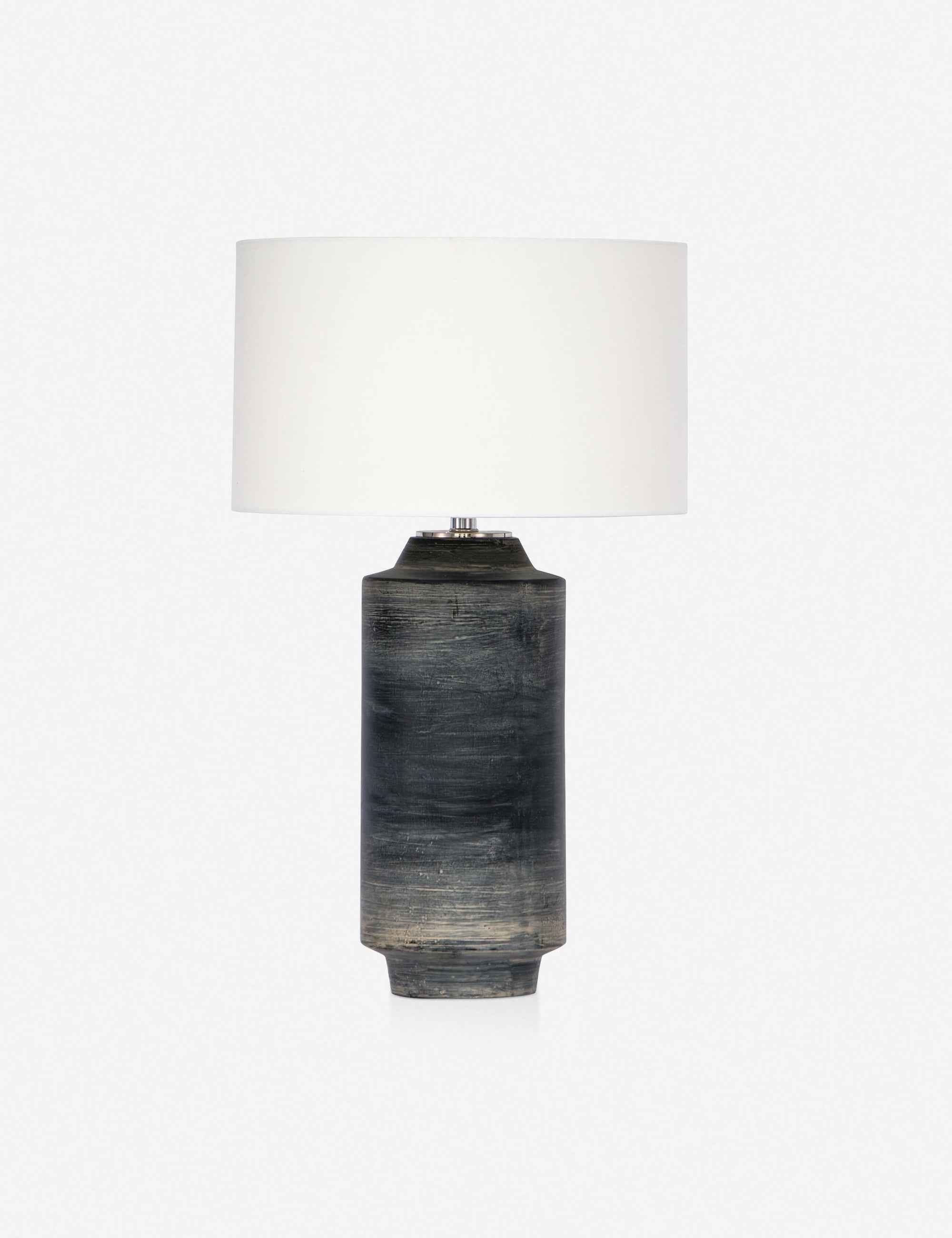 Dara Table Lamp | Ceramic, Cylinder-Shaped Base