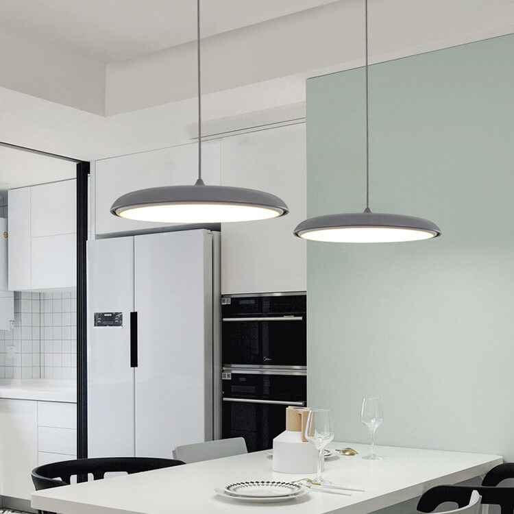 Nordic Macaron UFO Metal LED Pendant Light