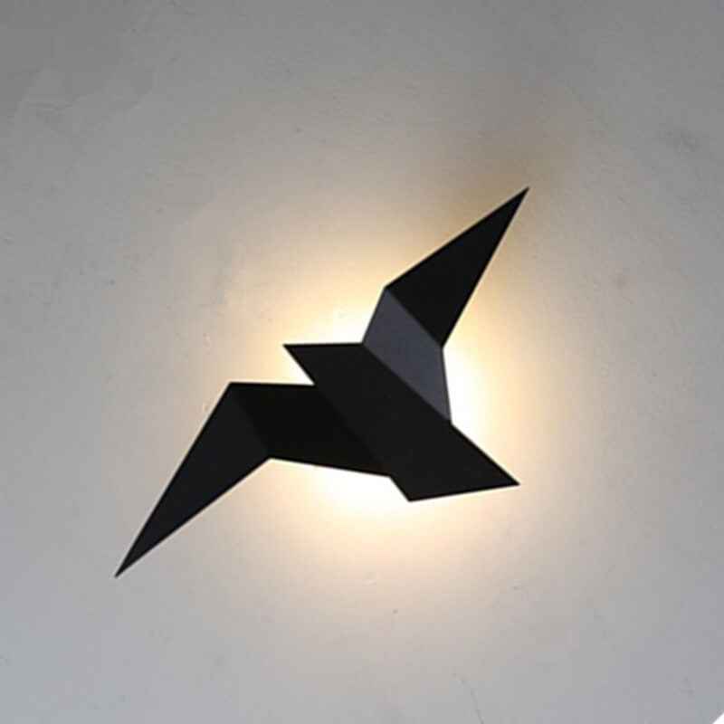 Contemporary Artistic Bird-Inspired 1-Light LED Wall Sconce