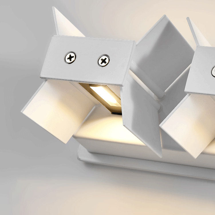 Adjustable Square Flat LED Wall Sconce Lamp in Nordic Minimalist Aluminum Design