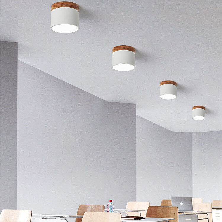 Solid Color Scandinavian Macaroon LED Flush Mount Ceiling Light