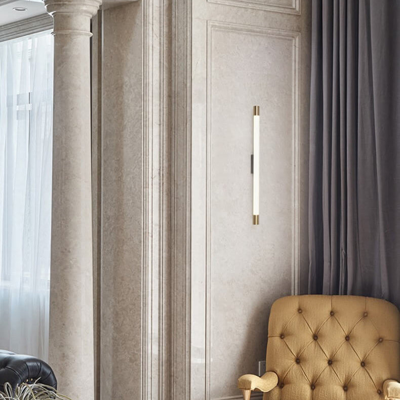 Contemporary Minimalist Thin Tube LED Wall Sconce Lamp