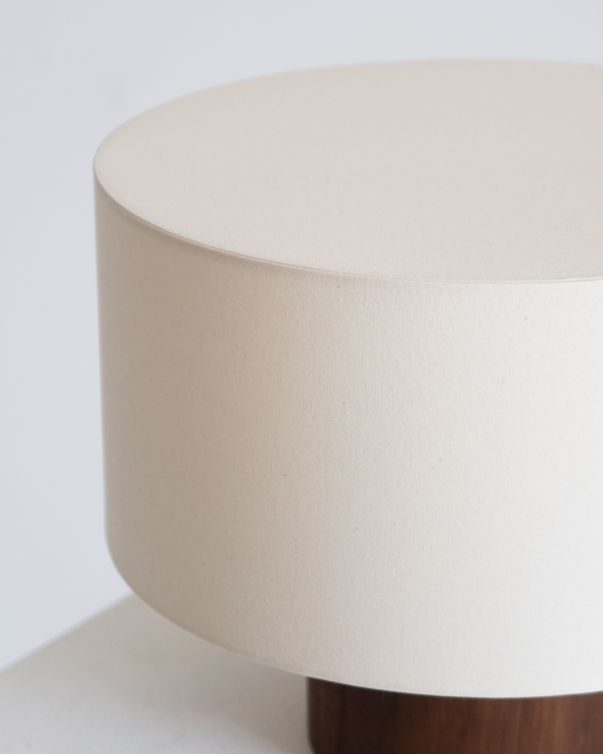 Oberon Table Lamp | Walnut Base, Linen Shade