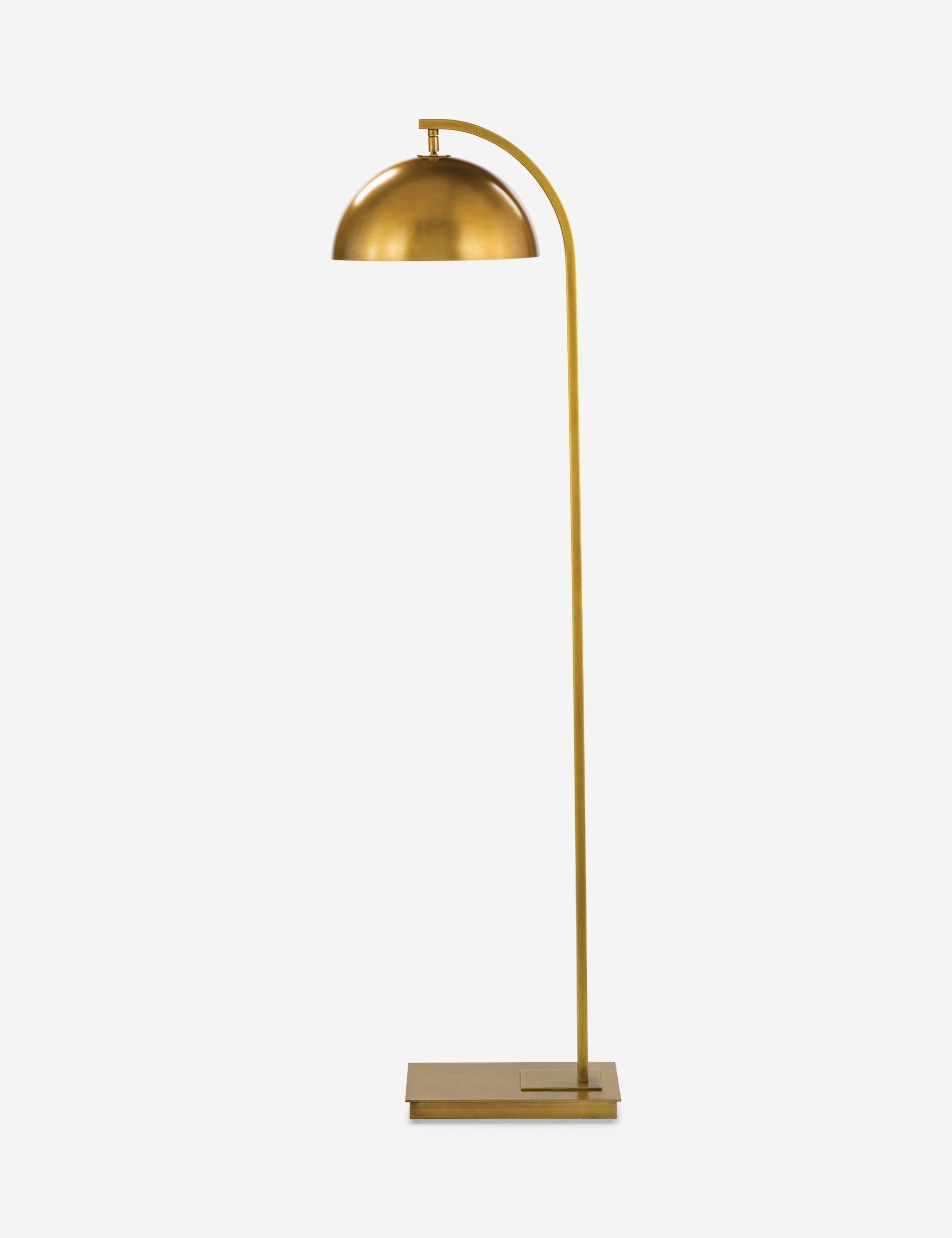 Otto Floor Lamp | Swivel Metal Shade, Arched Neck Design