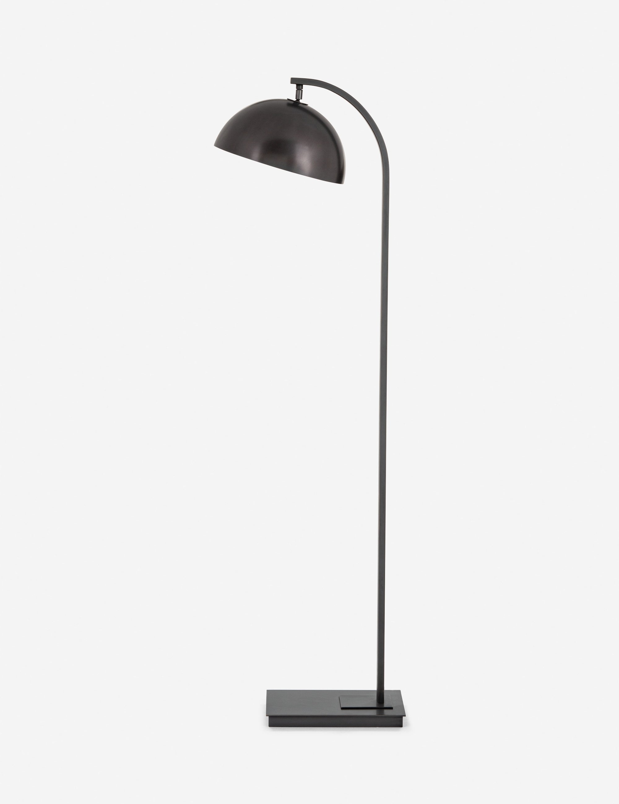 Otto Floor Lamp | Swivel Metal Shade, Arched Neck Design