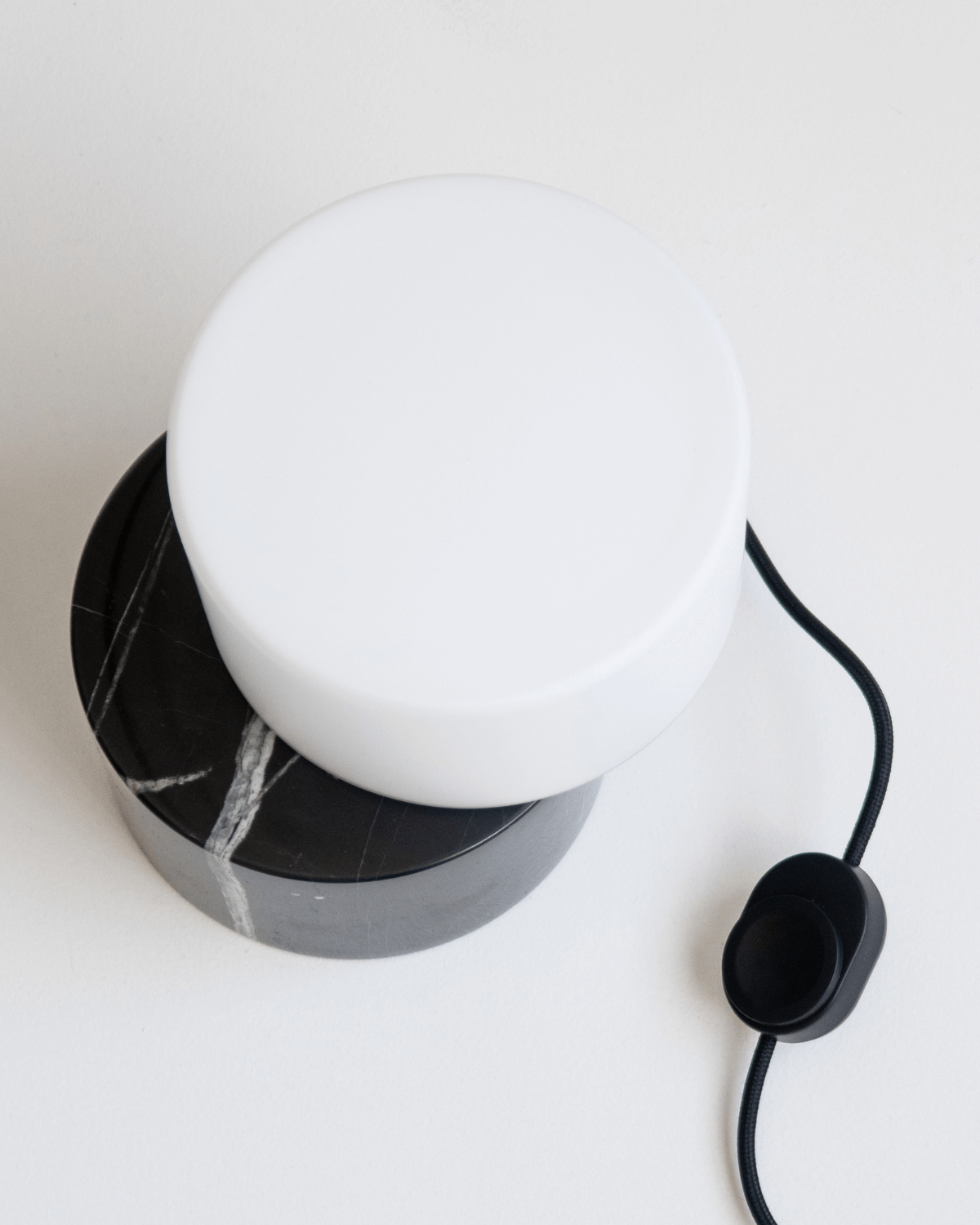 Zelene Table Lamp | Opal Glass Shade, Marble Base