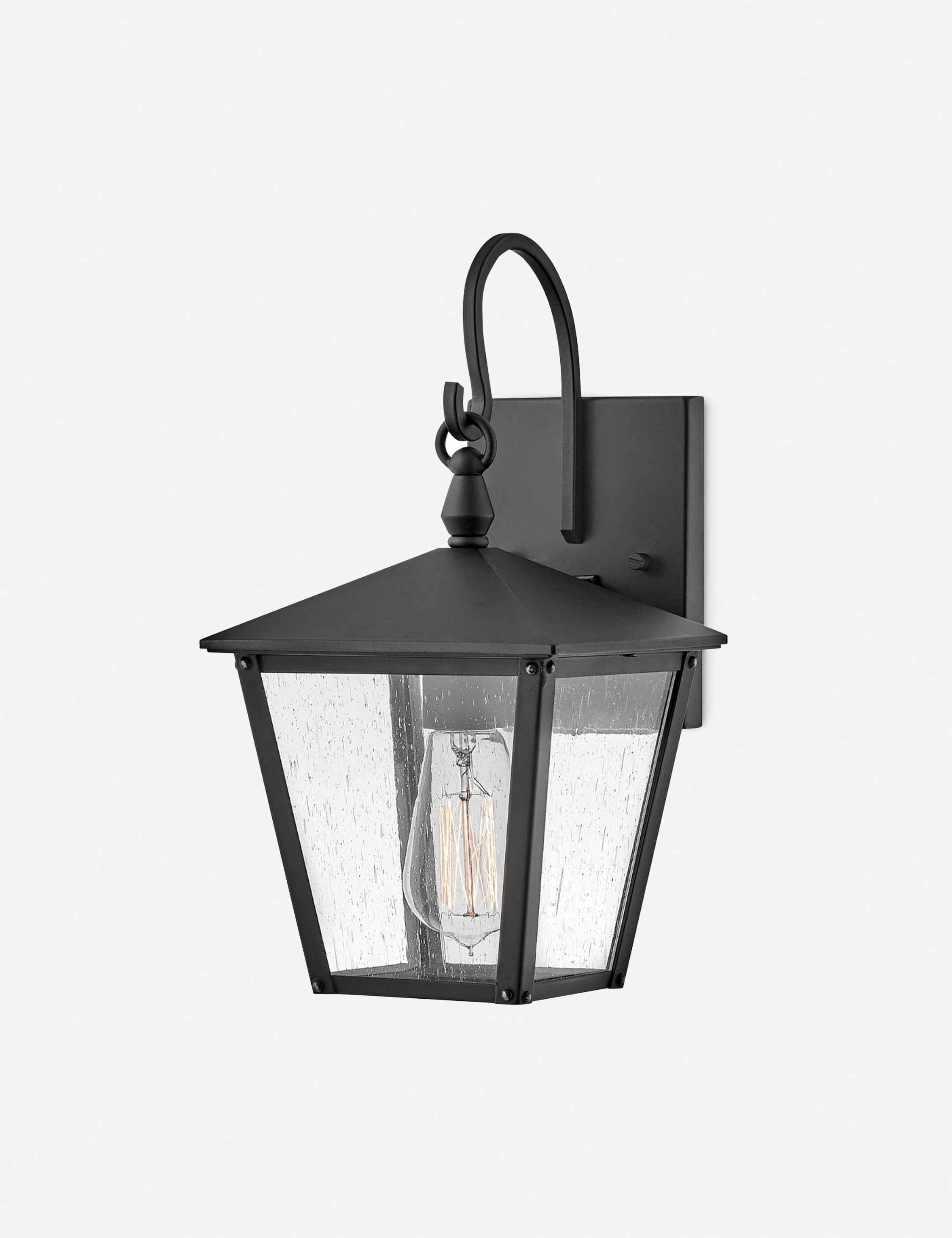 Mason Lantern Sconce | Timeless Elegance, Seeded Glass Panels