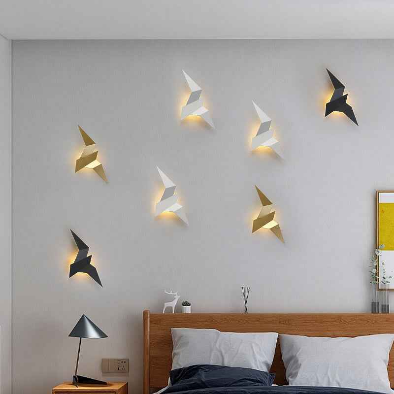 Contemporary Artistic Bird-Inspired 1-Light LED Wall Sconce