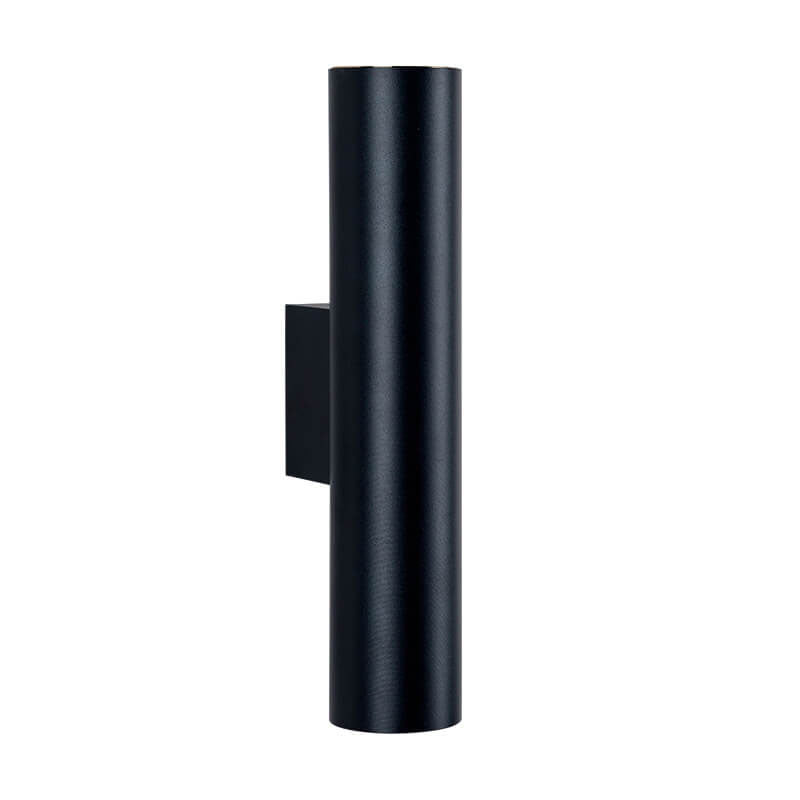 Minimalist Aluminum Cylindrical Wall Sconce with Two Lights