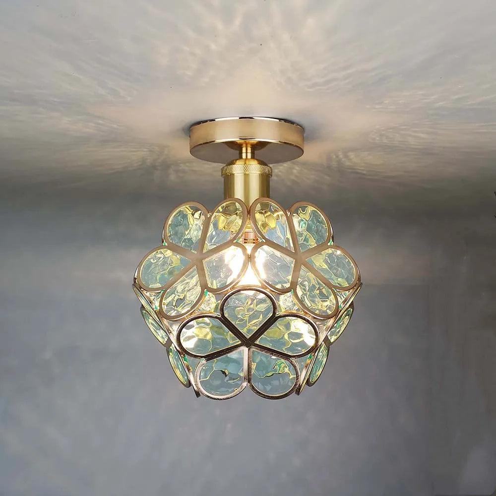 Bela Ceiling Lamp | Floral Design, Warm Light Reflection