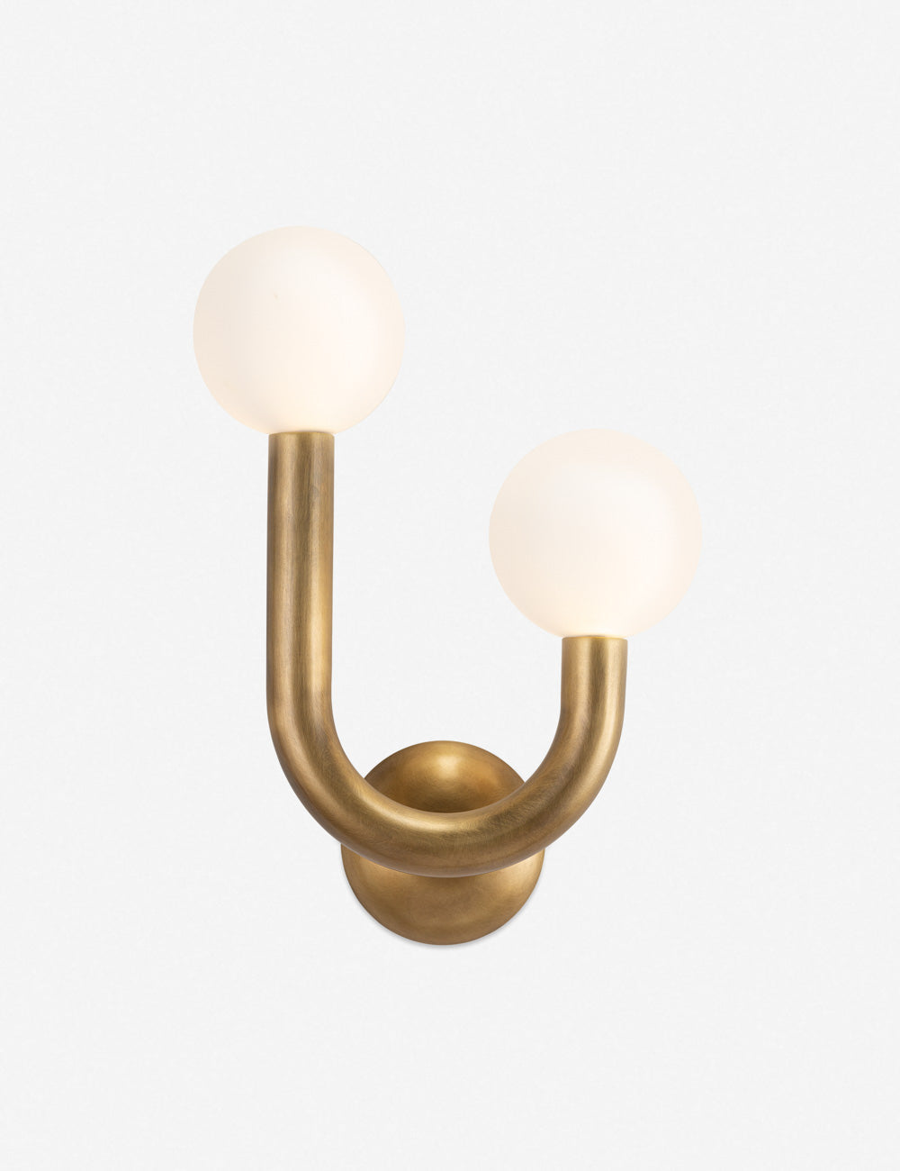 Haven Wall Sconce | Metal Tube Design, Matte White Bulbs
