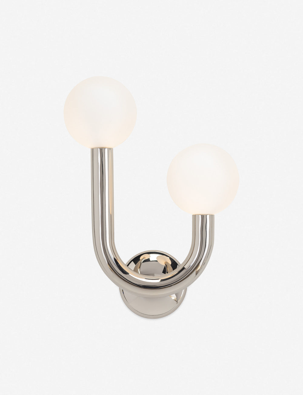 Haven Wall Sconce | Metal Tube Design, Matte White Bulbs